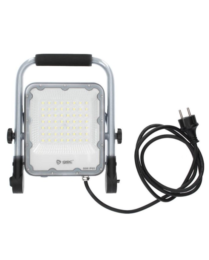 FOCO LED EXTERIOR GSC 50W. 6500K CON SOPORTE MOVIL