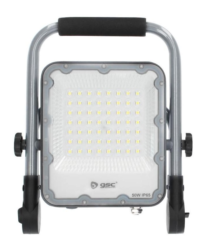 FOCO LED EXTERIOR GSC 50W. 6500K CON SOPORTE MOVIL