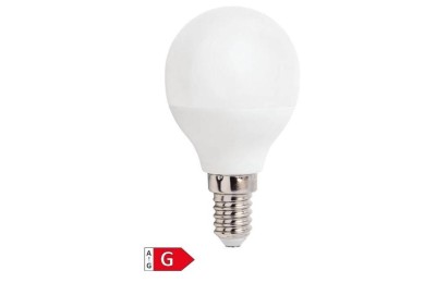 BOMBILLA LED ESFERICA GSC 6W. E14 6000K 490 LM