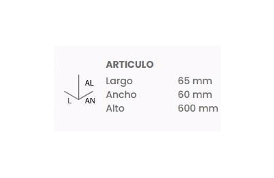 TOALLERO GRANDE TATAY MARTINS INOX. 60 CMS.