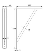 PALOMILLA AMIG BLANCA  9-600X375MM. (6U)
