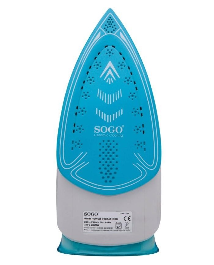 PLANCHA VAPOR SOGO 2800W. PLA-SS-6330-BLUE