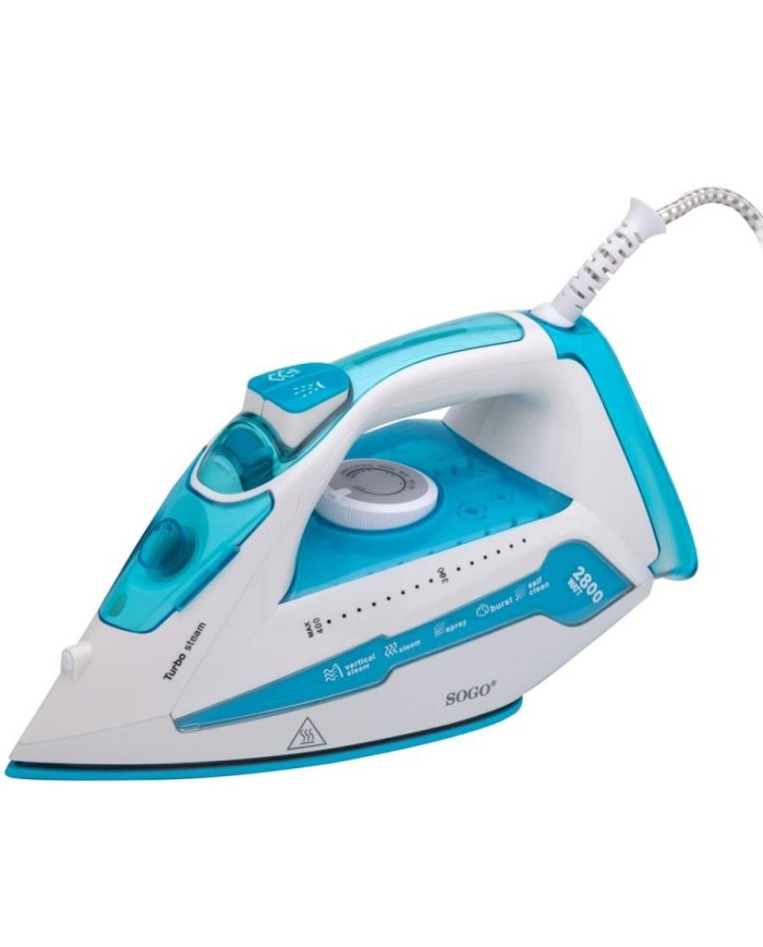 PLANCHA VAPOR SOGO 2800W. PLA-SS-6330-BLUE