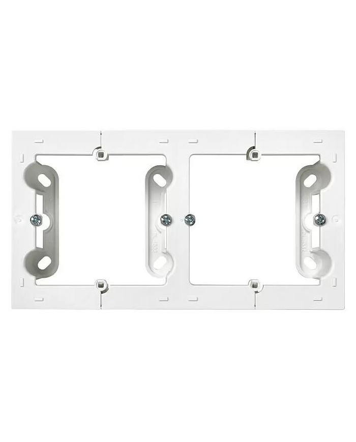 CAJA DOBLE DE SUPERFICIE SIMON 10 BLANCO 15'5X8'4X4CM