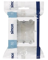 CAJA DE SUPERFICIE SIMON 10 BLANCO 8'4X8'4X4 CMS.