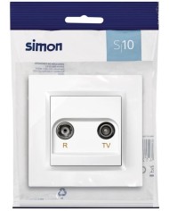 TOMA RADIO/TV EMPOTRAR HABITAT 15 BLANCO 9135