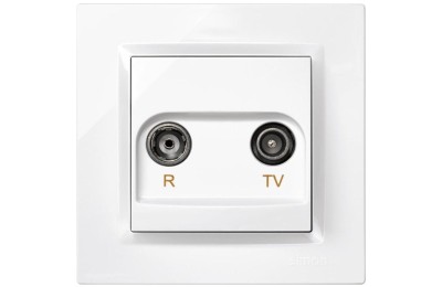 TOMA RADIO/TV EMPOTRAR SIMON 10 BLANCO 8'4X8'4X4'5 CMS.