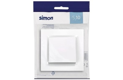 CONMUTADOR CRUCE SIMON 10 BLANCO 8'4X8'4X4'5 CMS.