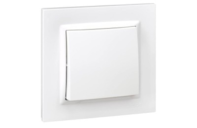 PULSADOR SIMON 10 BLANCO 8'4X8'4X4'5 CMS.