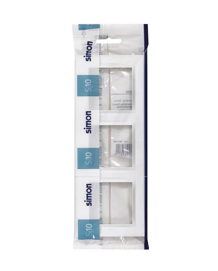 MARCO 3 ELEMENTOS SIMON 10 BLANCO 22'6X8'4X1'01 CMS.