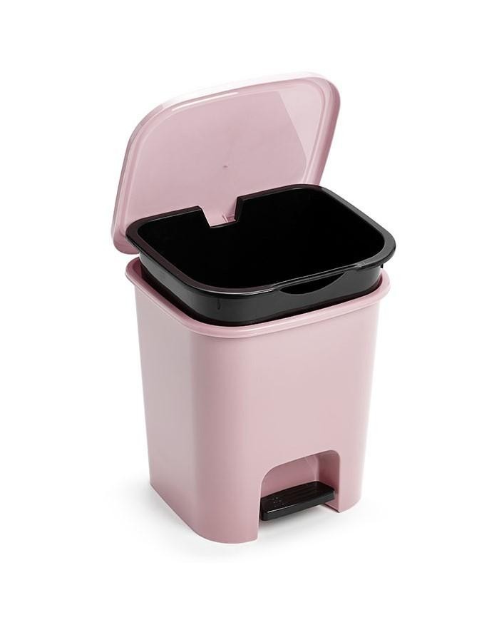 PAPELERA PLASTICFORTE C/TAPA Y PEDAL ARV 7'5LTS.