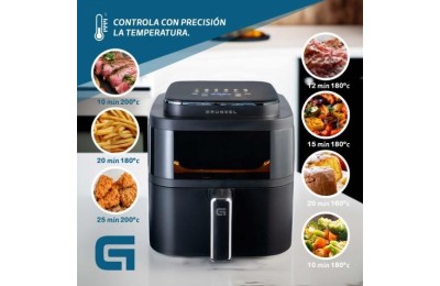 FREIDORA AIRE CALIENTE 6'0 LTS. 1400W. GRUNKEL NEGRA