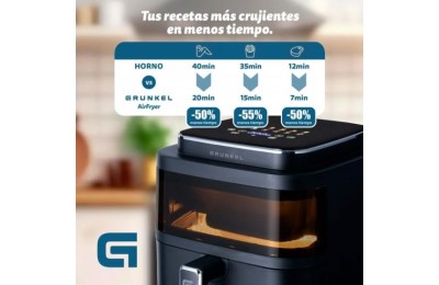 FREIDORA AIRE CALIENTE 6'0 LTS. 1400W. GRUNKEL NEGRA