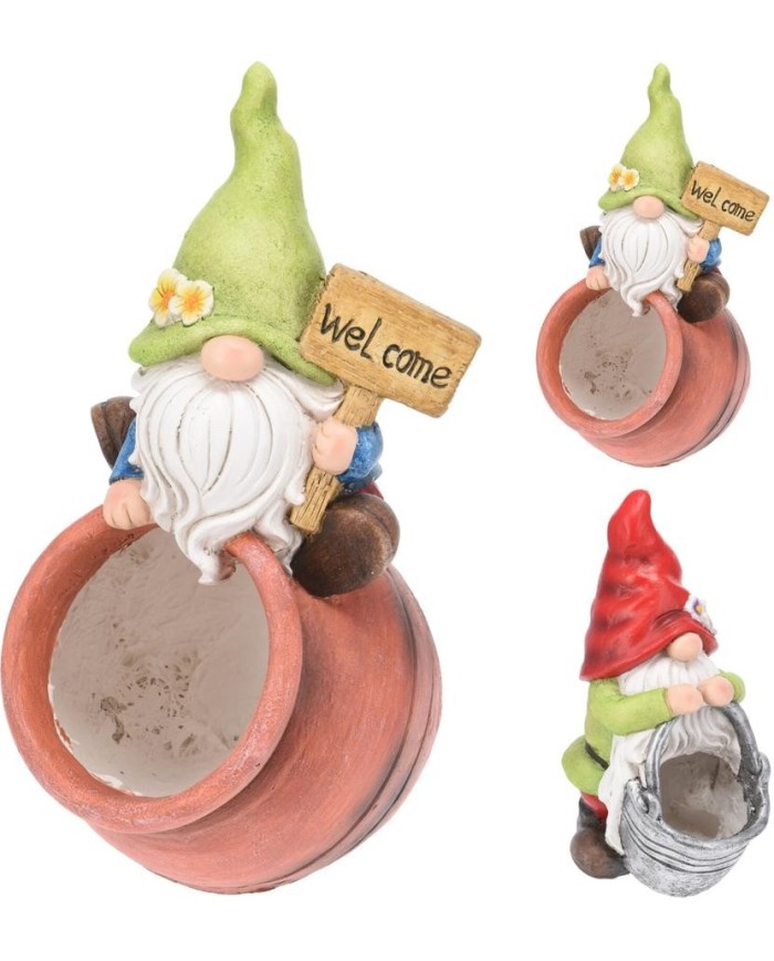 MACETERO GNOMO JARDIN 41CMS. PROGARDEN