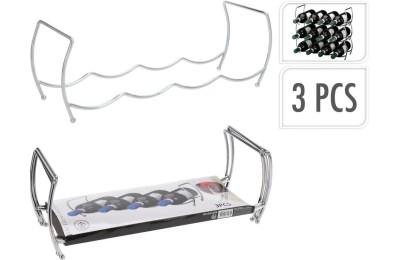 BOTELLERO EXCELLENTH 43X13XH15CM. 3 UDS.