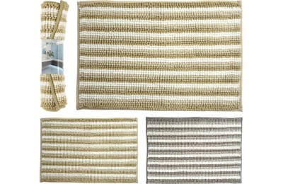 ALFOMBRA BAÑO RAYAS 60X40CMS. BATH SOLUTIONS