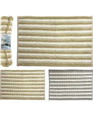 ALFOMBRA BAÑO RAYAS 60X40CMS. BATH SOLUTIONS