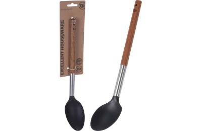 CUCHARA EH PBT MANGO MADERA 34 CMS.