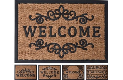 FELPUDO KOOP GOMA F/COCO WELCOME 60X40CM