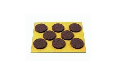 DESLIZADOR FIELTRO REDONDO 25MM.8UNDS