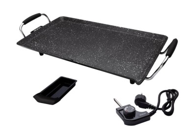 PLANCHA DE ASAR ELECTRICA SOGO MARMOL 1800 W.