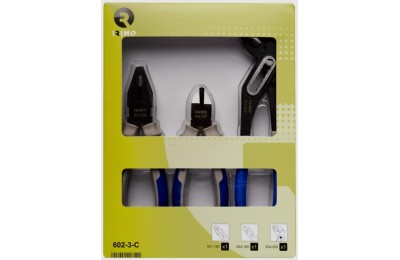 JUEGO 3 ALICATES UNIVERSAL+CORTANTE IRIMO