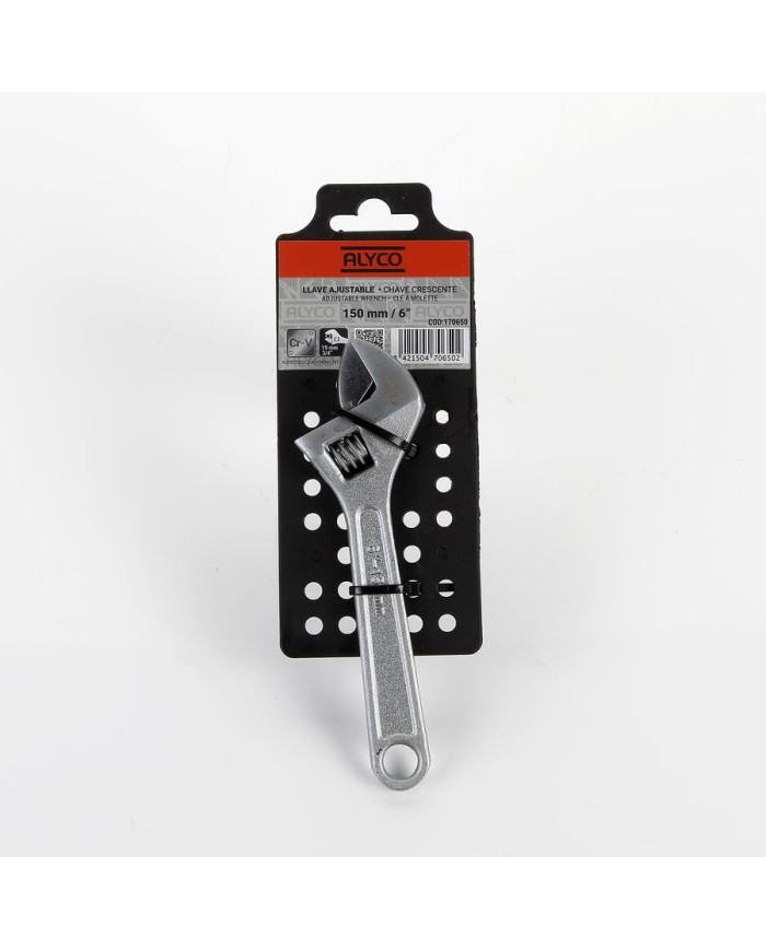 LLAVE AJUSTABLE ALYCO ORANGE 150MM. 170650