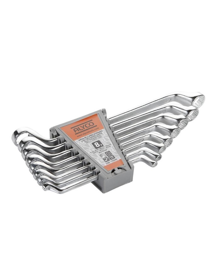LLAVE CODO ALYCO ORANGE 6X7-20X22 MM. JUEGO 8 PZAS.   170280