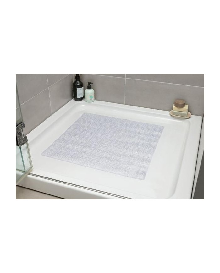ALFOMBRA BAÑO BCN TRANSPARENTE 54X54CMS. TATAY