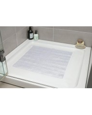 ALFOMBRA BAÑO BCN TRANSPARENTE 54X54CMS. TATAY