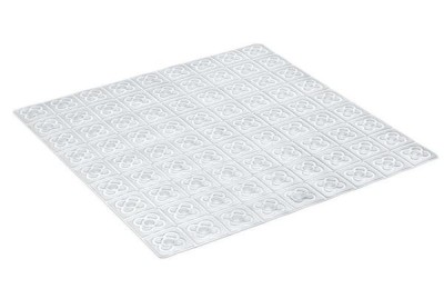 ALFOMBRA BAÑO BCN TRANSPARENTE 54X54CMS. TATAY