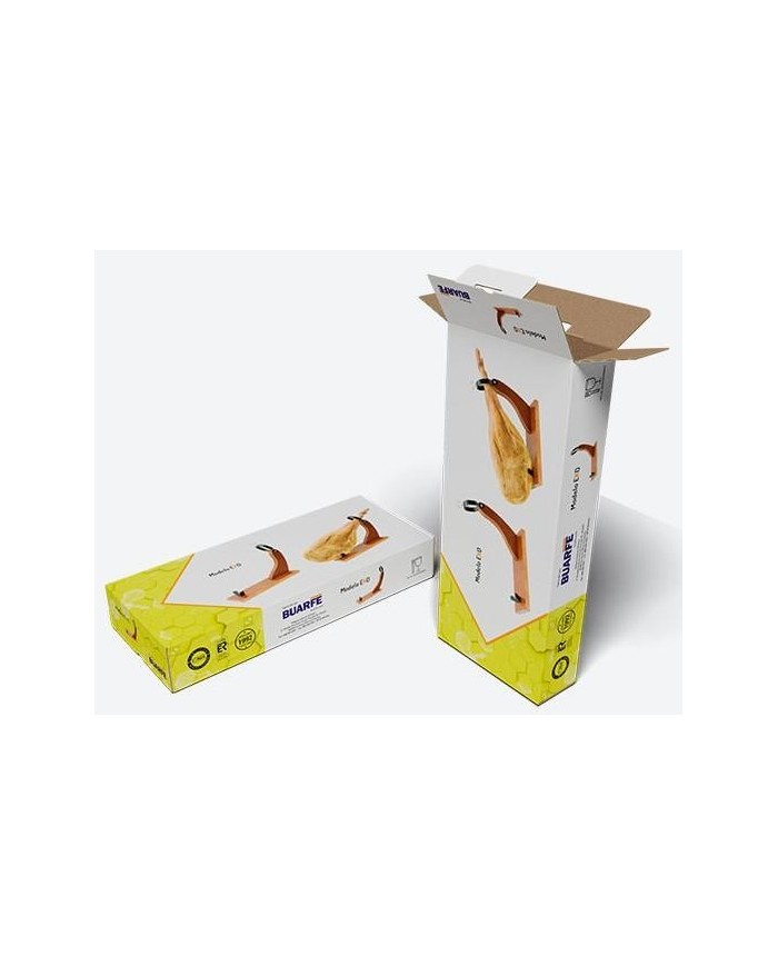 JAMONERO BUARFE EKO HUELVA NOGAL 7641 400X168X380MM.
