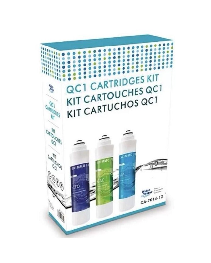 FILTRO OSMOSIS 3 FILTROS QC-1 CA-7014-12