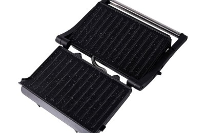 PLANCHA GRILL SANDWICHERA SOGO 2 REB. 1000W.