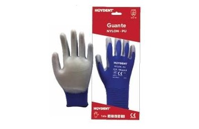 GUANTES POLIURETANO AZUL T- 8 HAYDENT 12UDS.