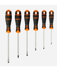 DESTORNILLADOR BAHCO RANURADOS Y PHILLIPS (JGO 6 PZS.)