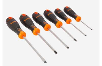 DESTORNILLADOR BAHCO RANURADOS Y PHILLIPS (JGO 6 PZS.)