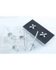 REMACHE FLOR ALUMINIO CABEZA ALOMADA 4'0X16 C/500UDS.
