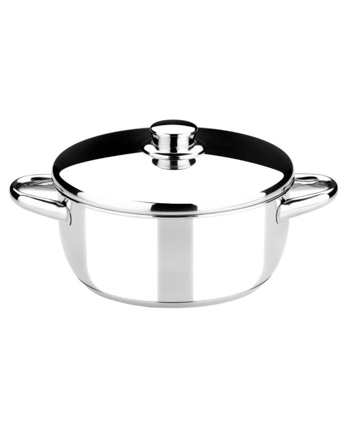CACEROLA MONIX ACERO INOXIDABLE OPTIMA TAPA DE CRISTAL 24CM