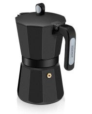 CAFETERA MONIX NOIR INDUCCION ALUMINIO 6 TAZAS
