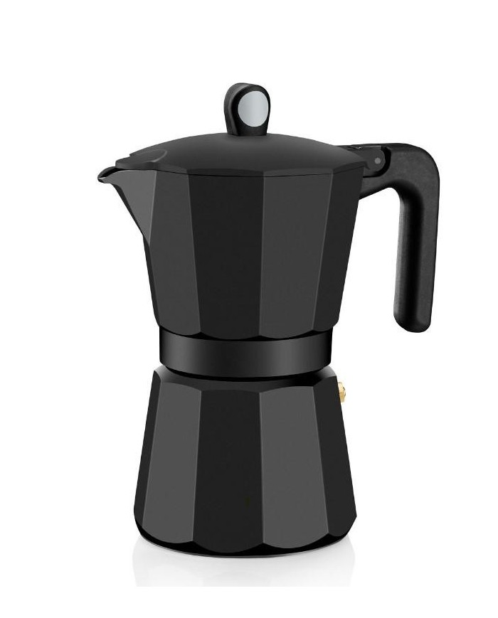 CAFETERA MONIX NOIR INDUCCION ALUMINIO 6 TAZAS