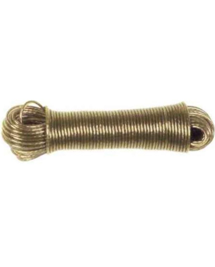 CUERDA ACERO PLASTIFICADA 4 MM. BLANCA (25MTS.)