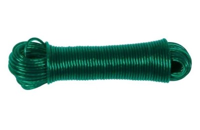 CUERDA ACERO PLASTIFICADA 4 MM. VERDE (25MTS.)