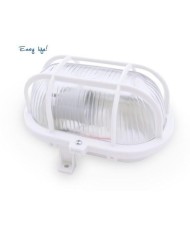 APLIQUE OVALADO GSC PLASTICO E27 60W. 230V. NEGRO 000700153