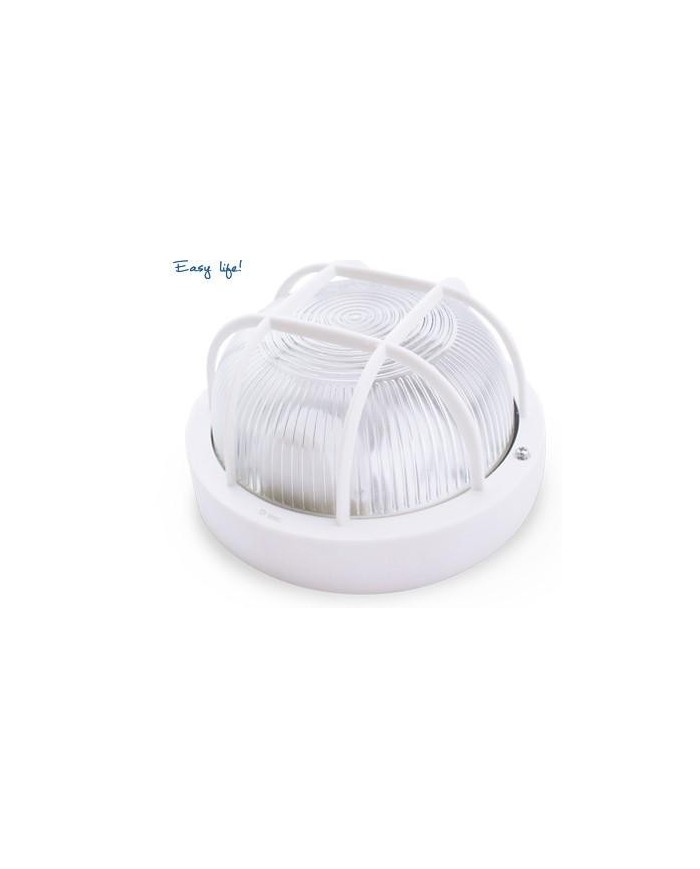 APLIQUE REDONDO GSC PLASTICO E27 60W. 230V. BLANCO 000700156