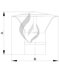 SOMBRERETE ESMALTADO MODELO CHINO PELLET 80MM