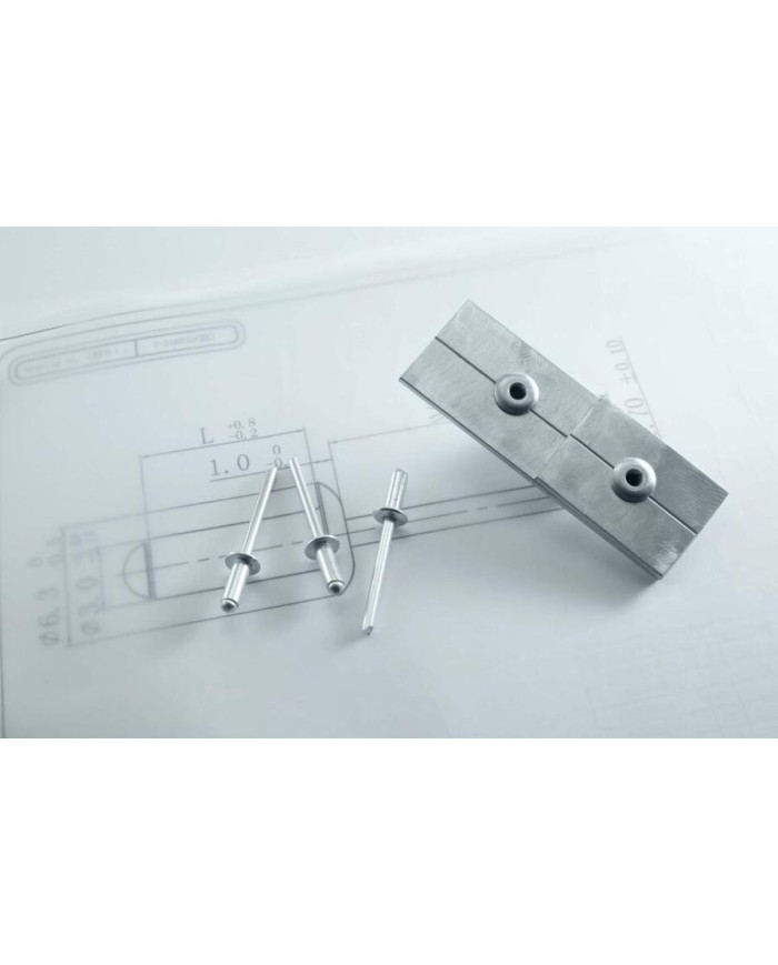 REMACHE ESTANDAR ALUMINIO ALA ANCHA 4'8X10 C/250UDS.