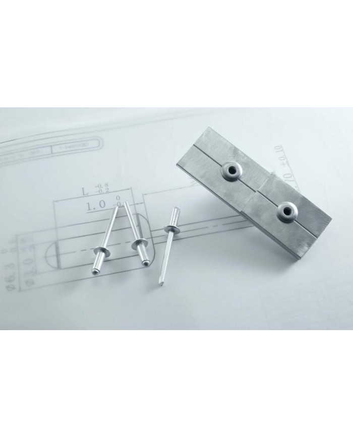 REMACHE ESTANDAR ALUMINIO ALA ANCHA 4'8X10 C/250UDS.