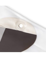 CORTINA BAÑO PLASTICO BLANCA ESTAMPADA RAYEN 2350.17