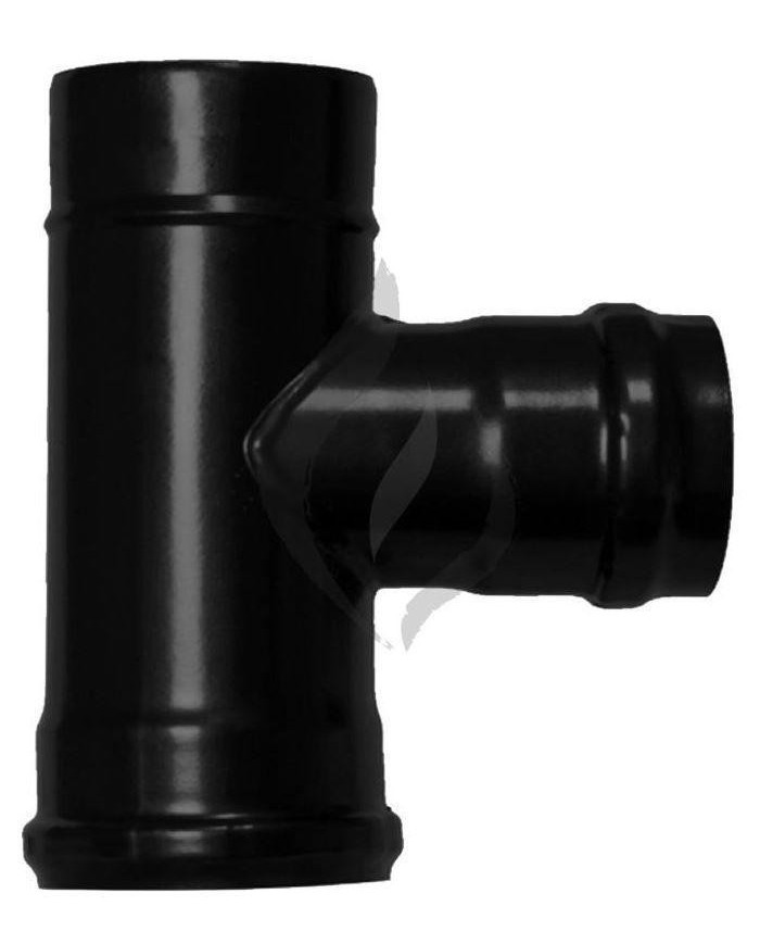 TE ESTUFA VITRIFICADA PELLET 80MM. 90º PVTE08090